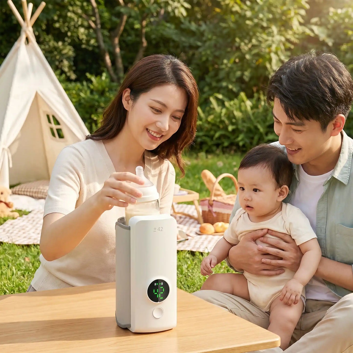 chauffe biberon nomade famille bebe exterieur repas sans stress temperature ideale