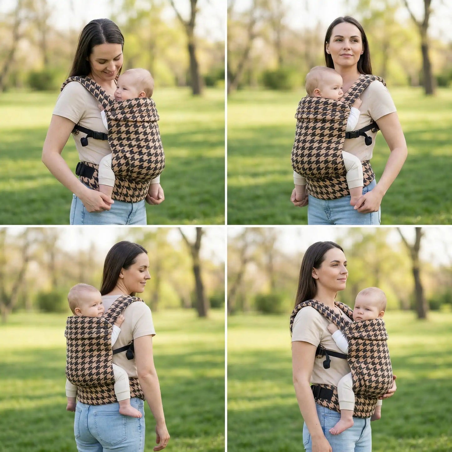 porte bebe ergonomique evolutif quatre modes de portage en exterieur