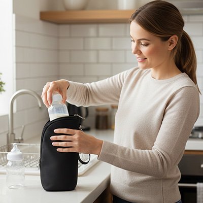 porte biberon isotherme maman insere biberon