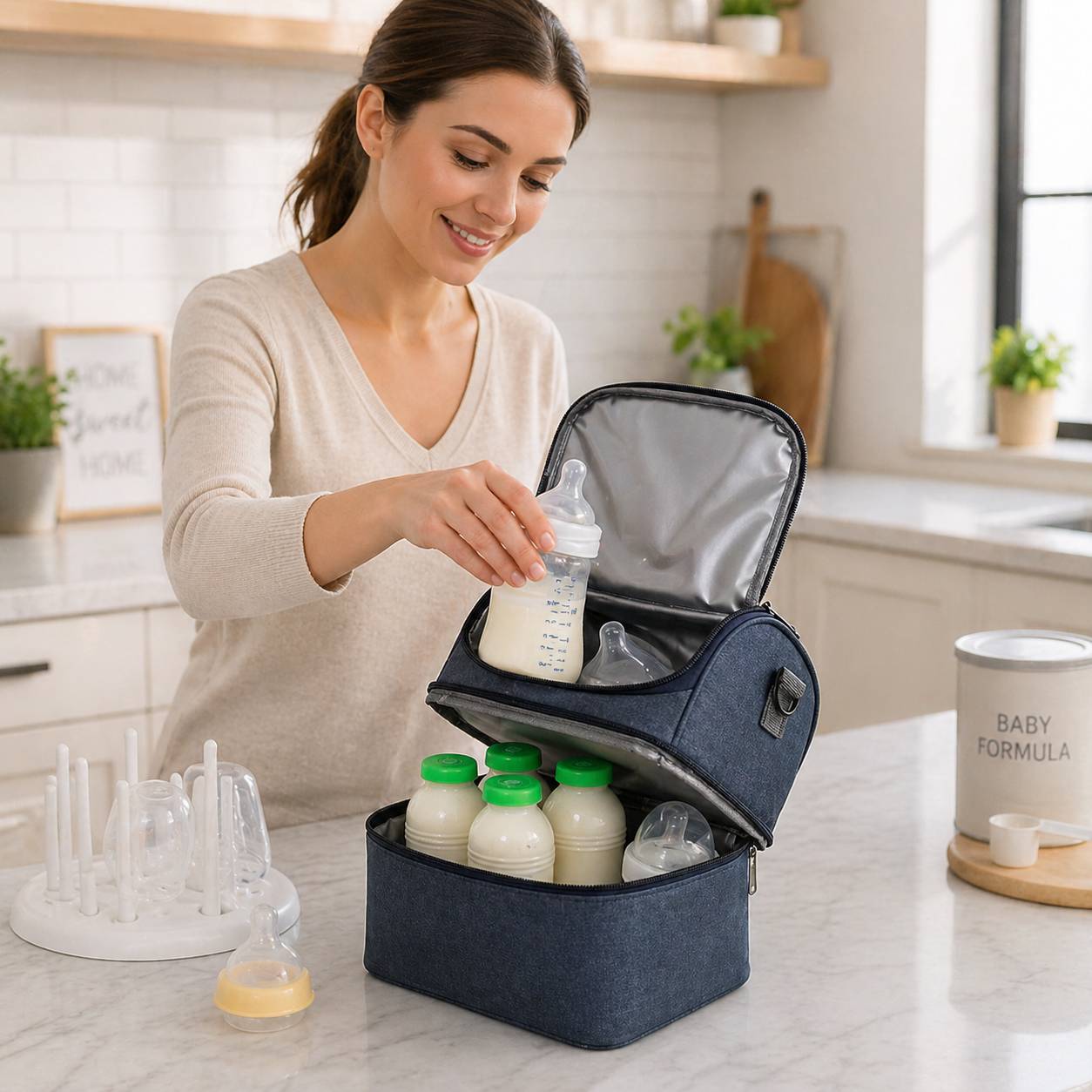 sacisotherme biberon rangement biberon interieur sac