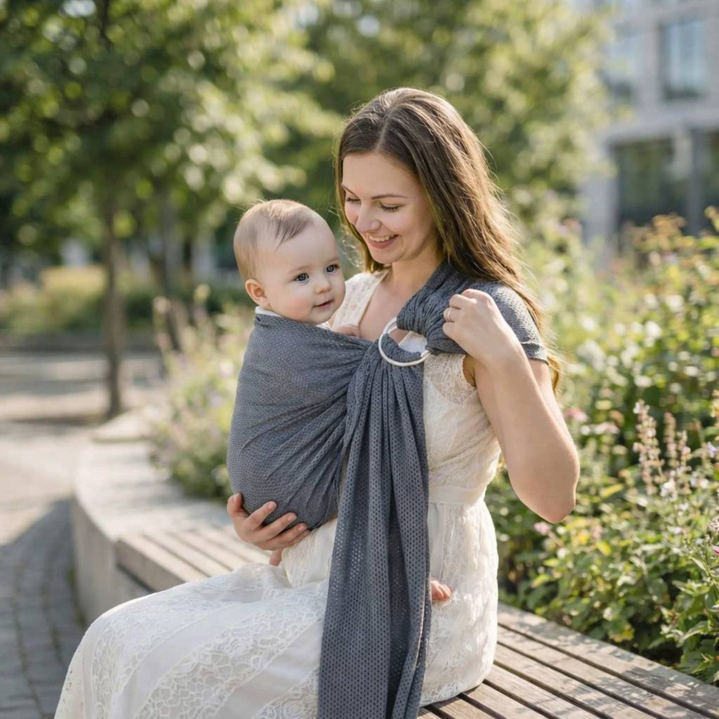 sling bebe variante gis portage-simple parc ajustement boucle