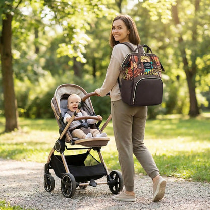 Sac a langer grande capacite les sorties et voyages avec bebe variante marron