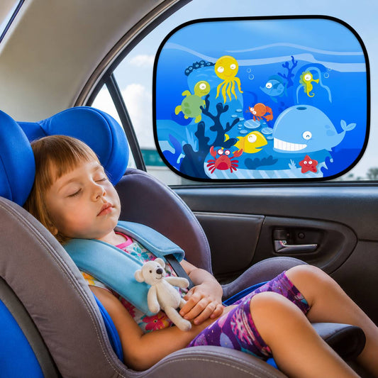 pare soleil voiture bébé motif océan