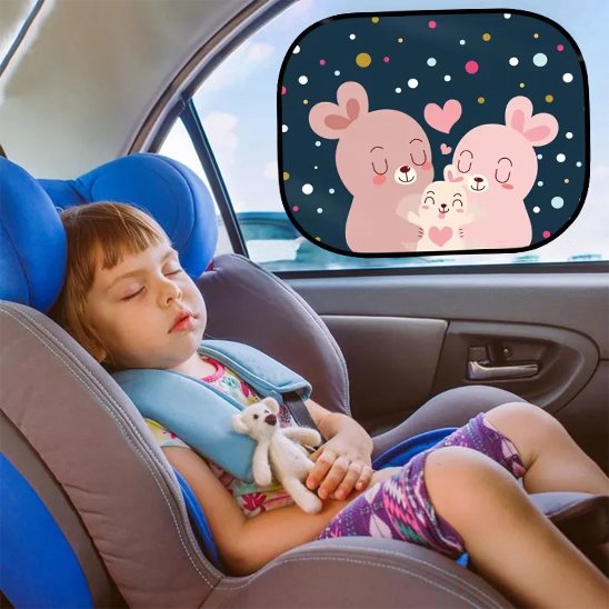 Pare soleil voiture bébé réduisant la chaleur et l'éblouissement pour un enfant en voiture