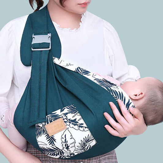 Porte-bébé nouveau-né en bandoulière pour portage confortable sur la hanche