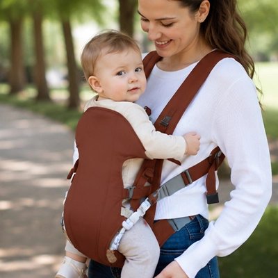 Porte bebe ergonomique assurant un maintien confortable et physiologique du bebe