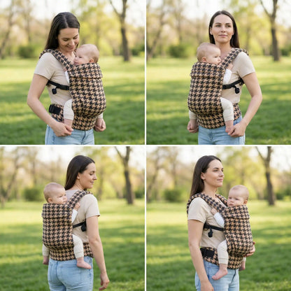 porte bebe ergonomique evolutif quatre modes de portage en exterieur