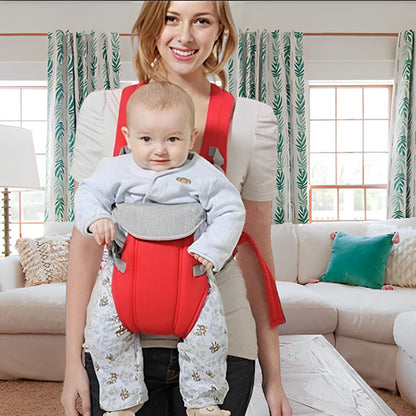 porte bebe ergonomique variante rouge portage avant dos