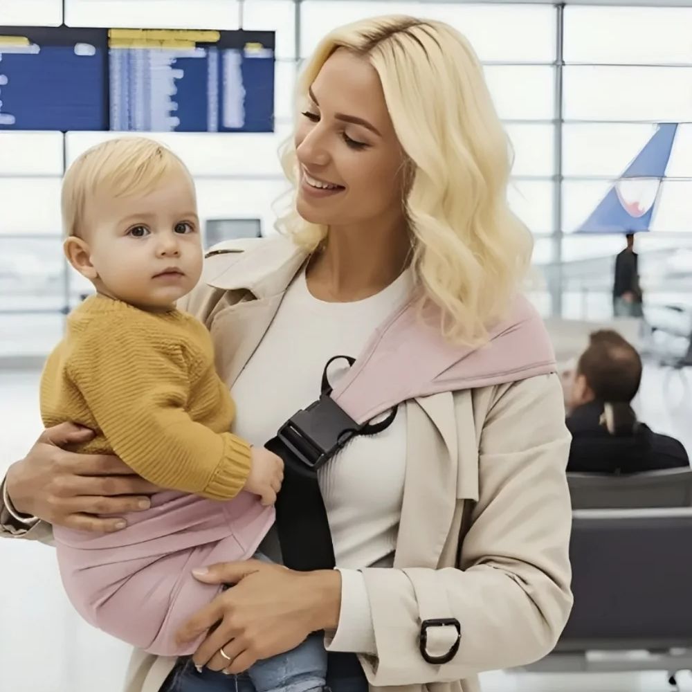 Porte bébé sling confortable position hanche pour bébé apaisé et proche du parent
